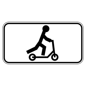 Дорожный знак 8.27 «Лица, использующие для передвижения средства индивидуальной мобильности»